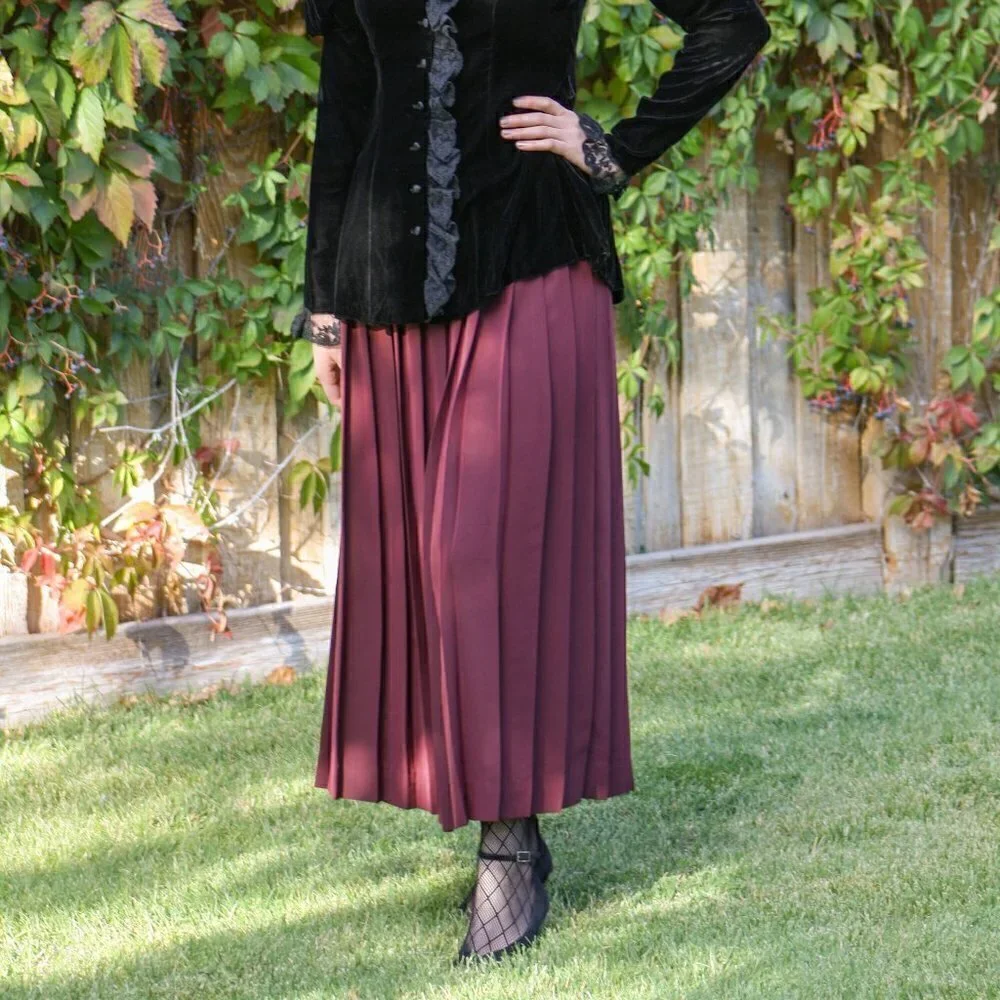 Vintage Pleated Susan Bristol Skirt